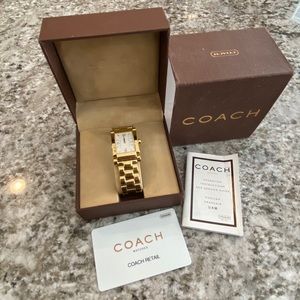 Coach Gold Tone Watch